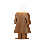 People Study Room Desk Light Wood 1 Head Modern Plug In Desk Lamp in Beige