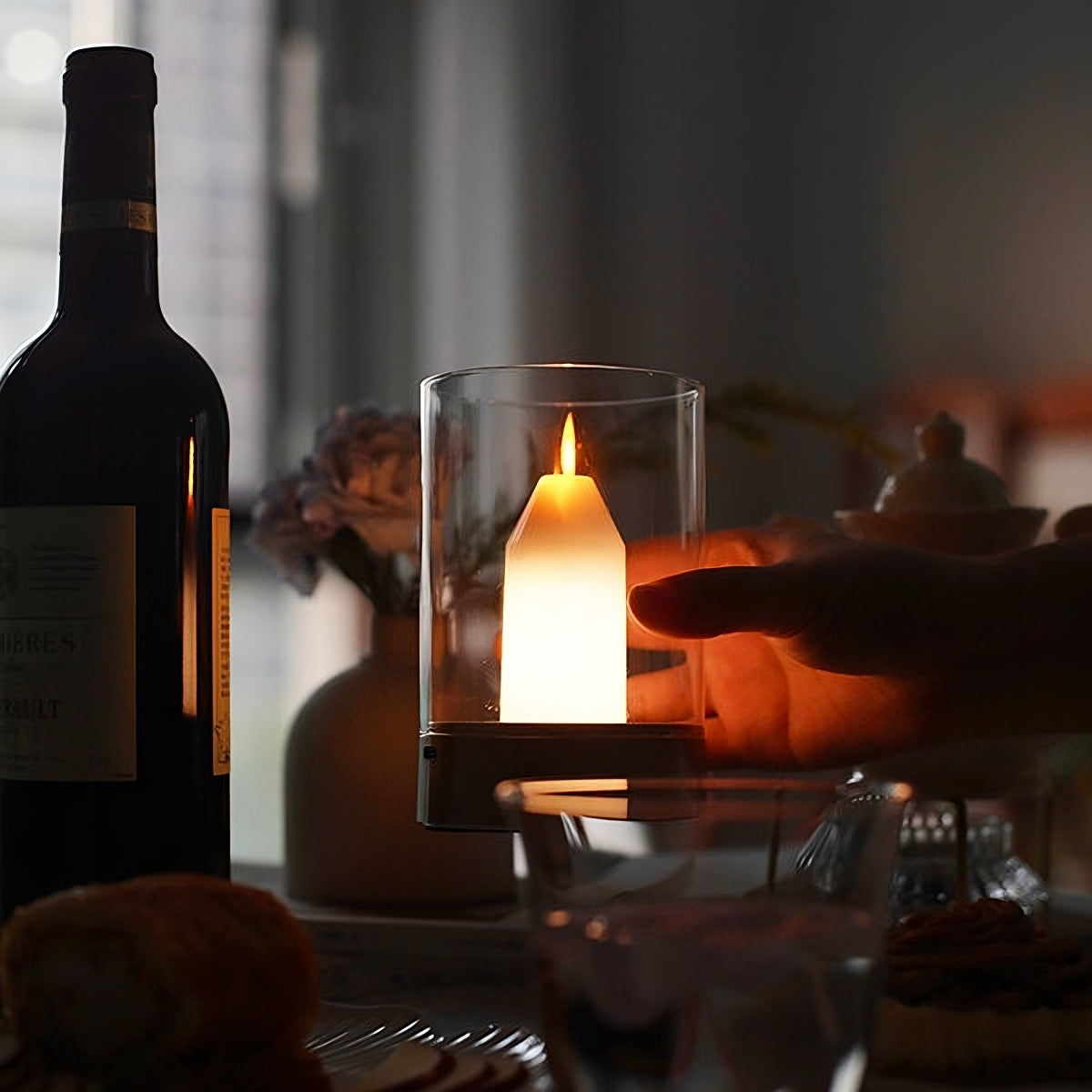 Luminara Hand-Wave LED Candle | Touch-Free Ambient Lighting