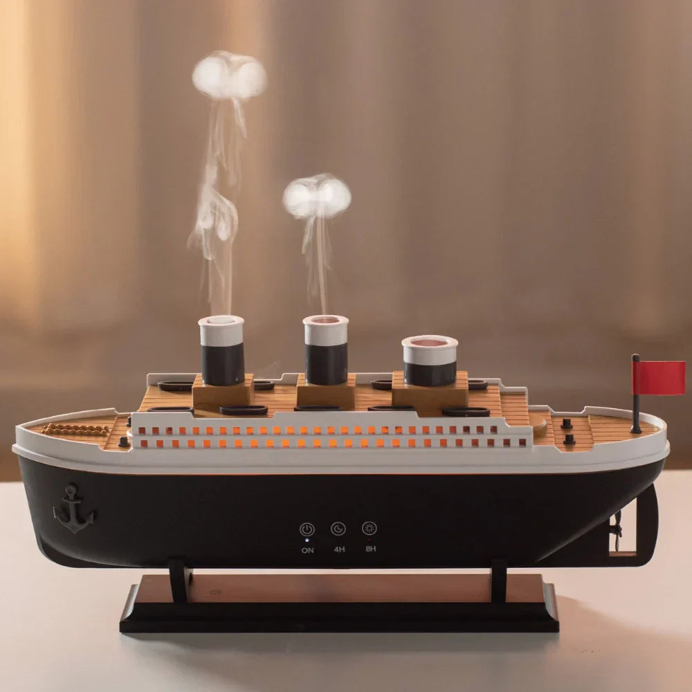 Ocean Mist Ship Humidifier – Ultrasonic Cool Mist & Aromatherapy
