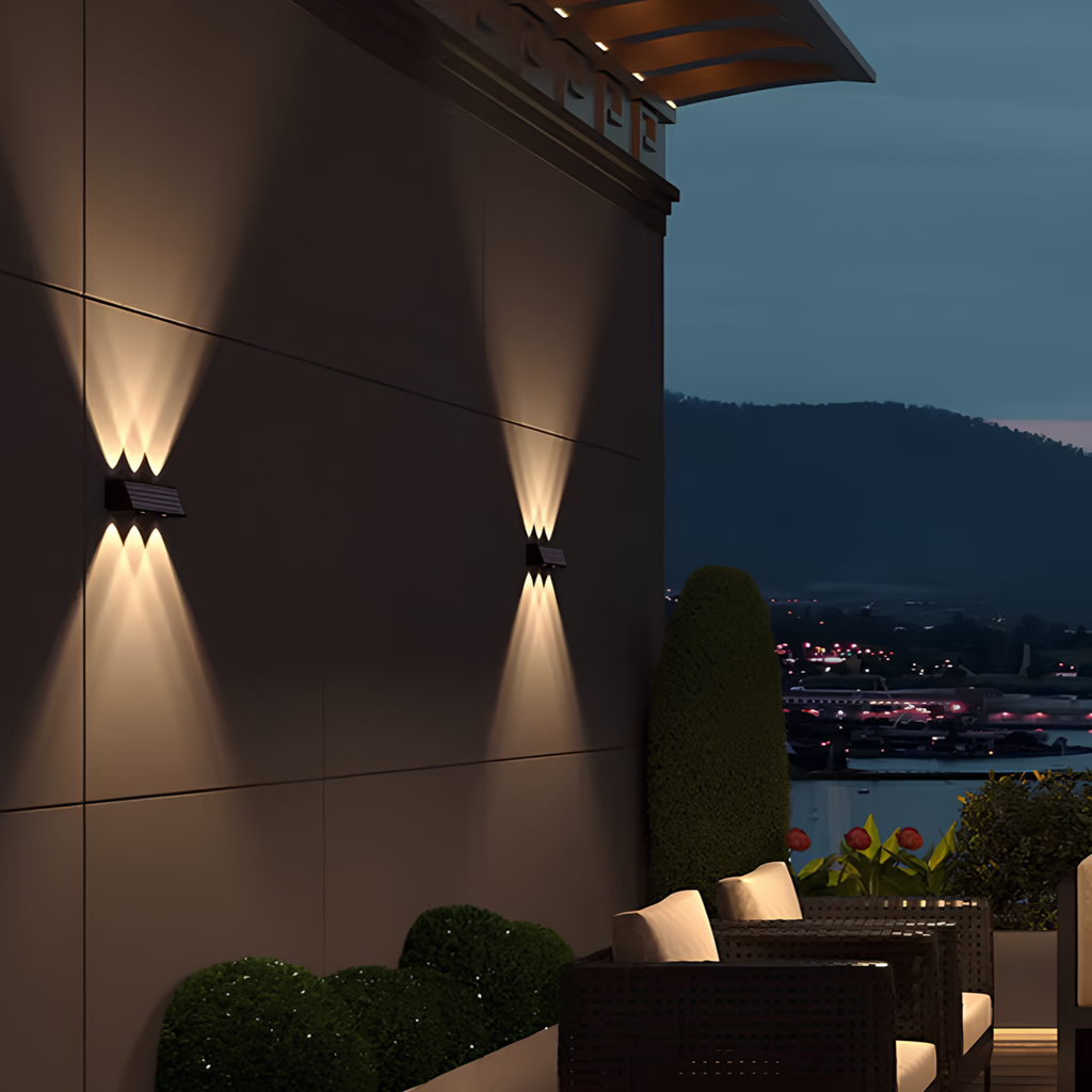 SolarGuard Outdoor Wall Light – Waterproof LED Solar Lamp