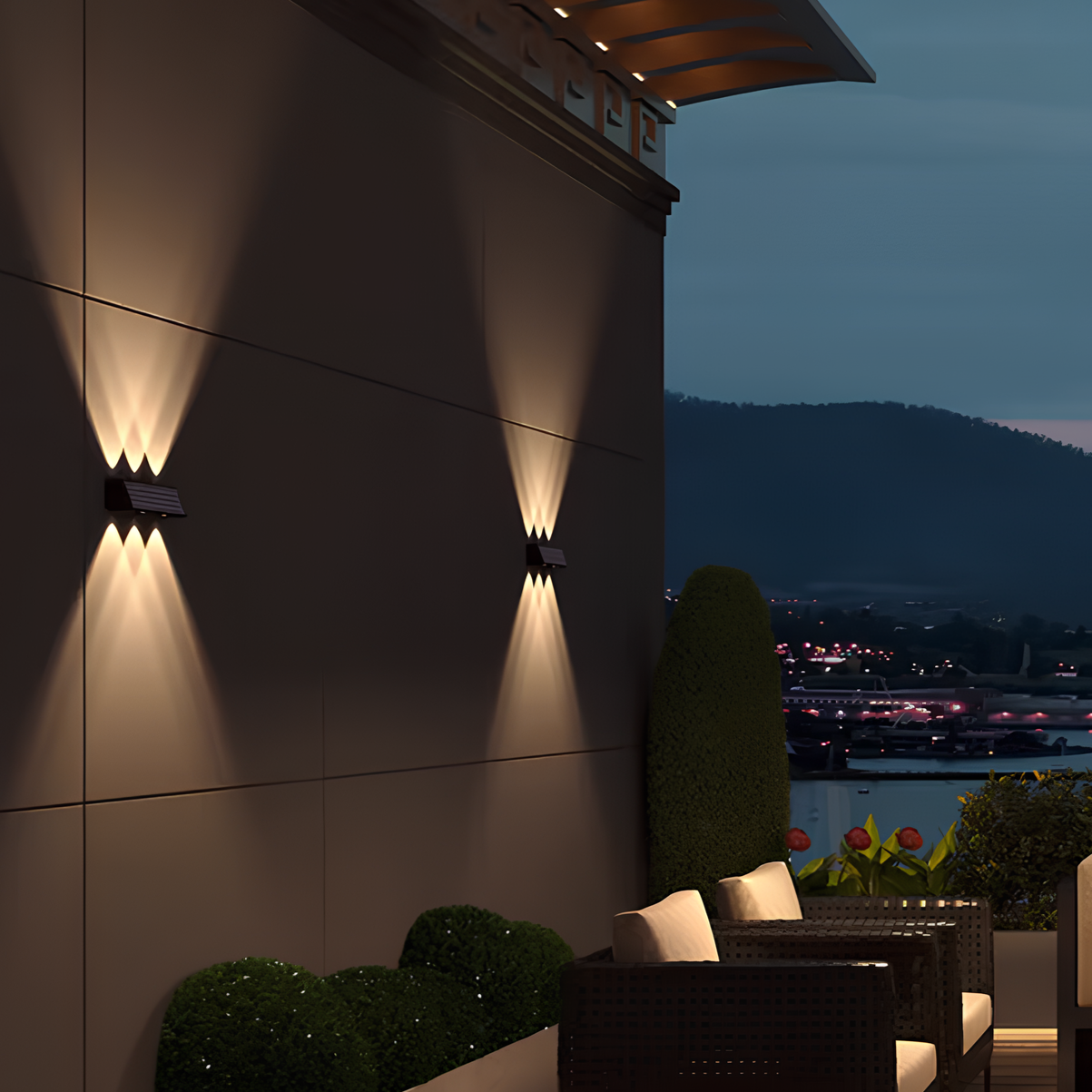 SolarGuard Outdoor Wall Light – Waterproof LED Solar Lamp