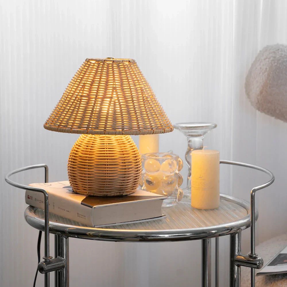 EcoBamboo Table Lamp – Sustainable & Minimalist Lighting for Modern Spaces