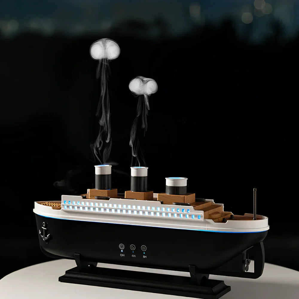 Ocean Mist Ship Humidifier – Ultrasonic Cool Mist & Aromatherapy