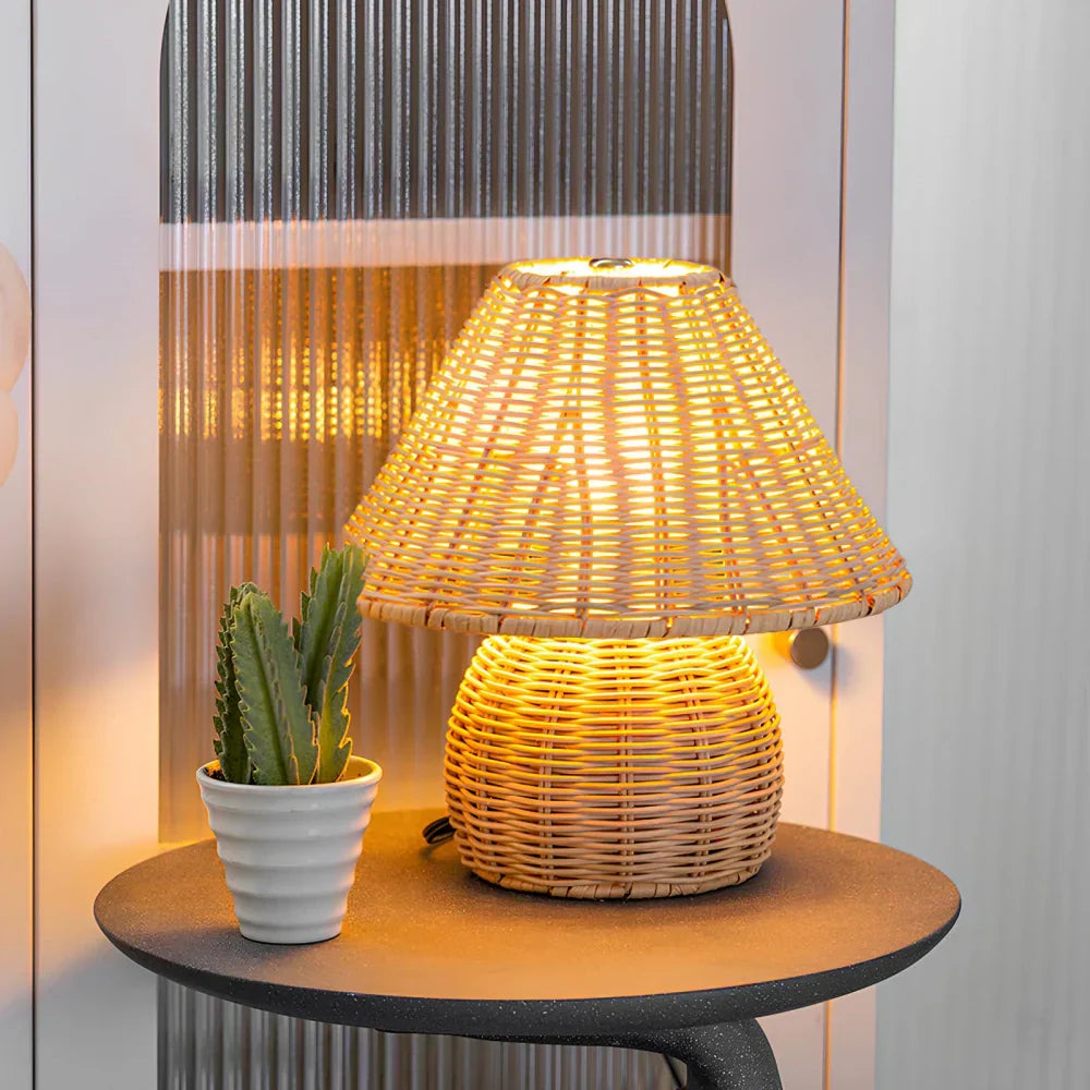 EcoBamboo Table Lamp – Sustainable & Minimalist Lighting for Modern Spaces