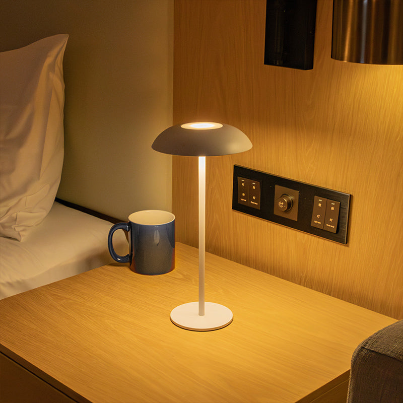 GlowEdge Iron LED Touch Lamp – Modern Rechargeable Ambient Light