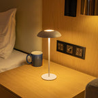 GlowEdge Iron LED Touch Lamp – Modern Rechargeable Ambient Light