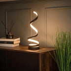 Radiance Spiral LED Lamp – Modern Dimmable Table Light