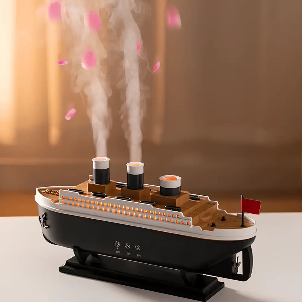Ocean Mist Ship Humidifier – Ultrasonic Cool Mist & Aromatherapy