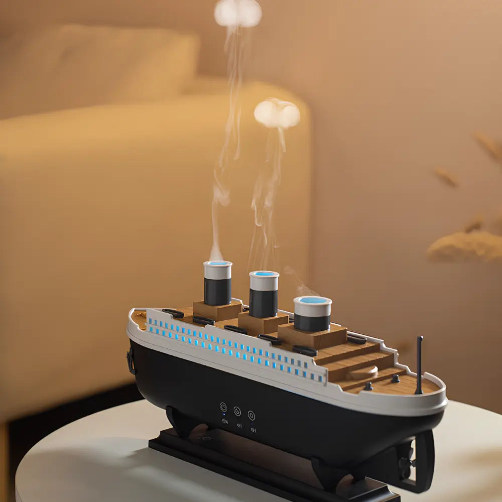 Ocean Mist Ship Humidifier – Ultrasonic Cool Mist & Aromatherapy