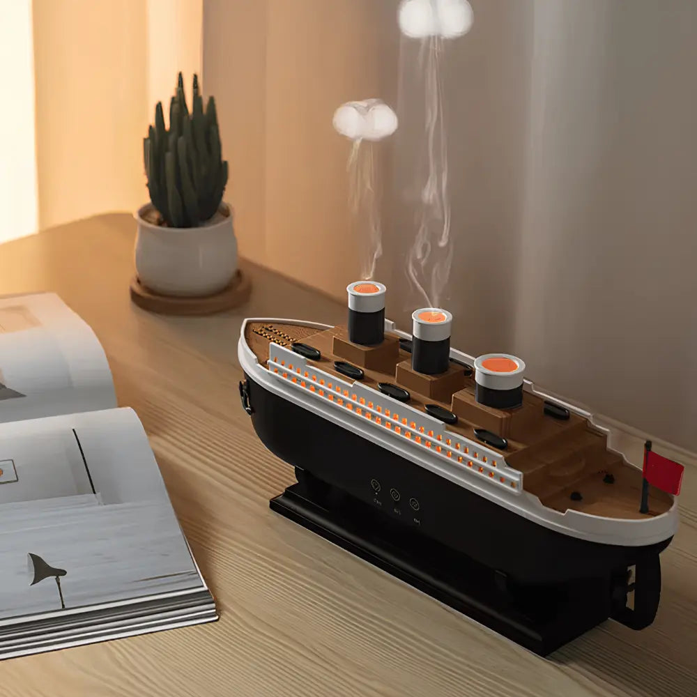 Ocean Mist Ship Humidifier – Ultrasonic Cool Mist & Aromatherapy