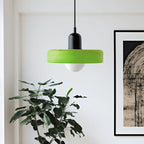 Colorful Glass Pendant Light with Adjustable Height – Modern Ceiling Fixture for Dining and Living Spaces