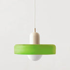 Colorful Glass Pendant Light with Adjustable Height – Modern Ceiling Fixture for Dining and Living Spaces