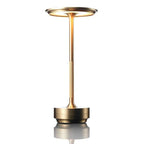 Cordless LED Table Lamp with Adjustable Brightness – Rechargeable Touch Control Light in Silver, Gold, and Black