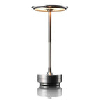 Cordless LED Table Lamp with Adjustable Brightness – Rechargeable Touch Control Light in Silver, Gold, and Black