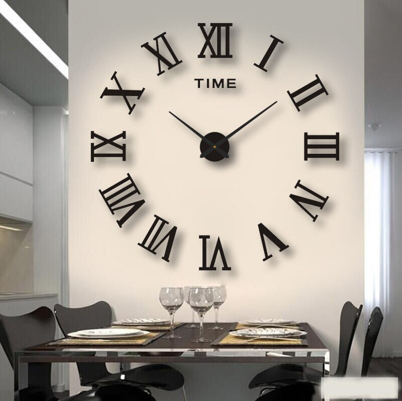 Customizable Large Wall Clock with Silent Quartz Movement – Modern Decorative Timepiece