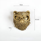 Decorative Metal Animal Head Wall Hook for Coats and Hats – Elegant Home Decor