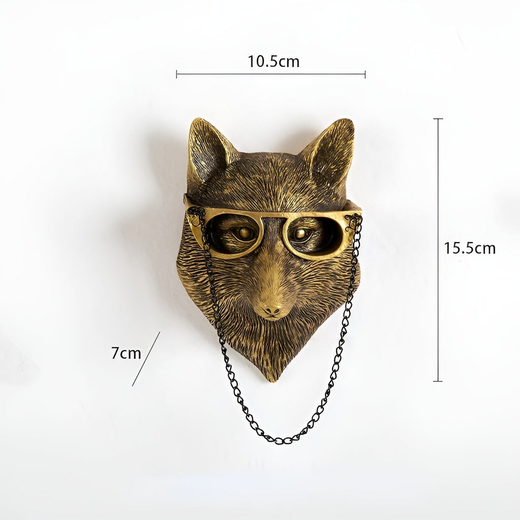 Decorative Metal Animal Head Wall Hook for Coats and Hats – Elegant Home Decor