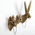 Decorative Metal Animal Head Wall Hook for Coats and Hats – Elegant Home Decor