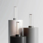 Dimmable Touch Table Lamp with Modern Design and Adjustable Brightness – Silver Metal and Glass