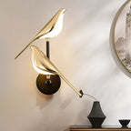 Elegant Bird-Shaped LED Wall Lamp with Dimmable Lighting and Adjustable Magnetic Feature
