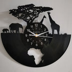 Elegant Giraffe Wall Clock – Unique Vinyl Design for Stylish Home Decor