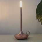 Elegant Nordic Candlestick Lamp – Rechargeable LED Table Light with Dimmable Function