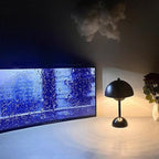 Elegant USB Rechargeable LED Table Lamp with Touch Control and Adjustable Brightness