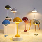 Elegant USB Rechargeable LED Table Lamp with Touch Control and Adjustable Brightness