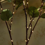 Enchanting Olive Branch Fairy Lights with 120 Warm White LEDs – 70cm Decorative Accent