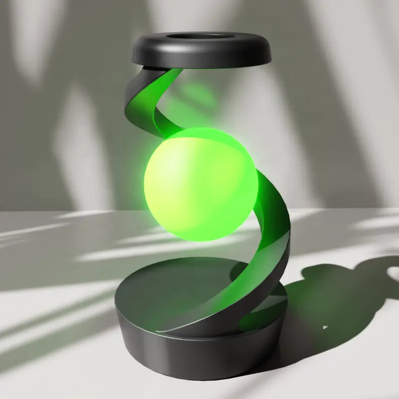 RadiantGlow Spiral Lamp – Touchless LED Light & Wireless Charger