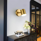 Modern Adjustable LED Wall Spotlight – Energy-Efficient Lighting in Gold or Black Finish