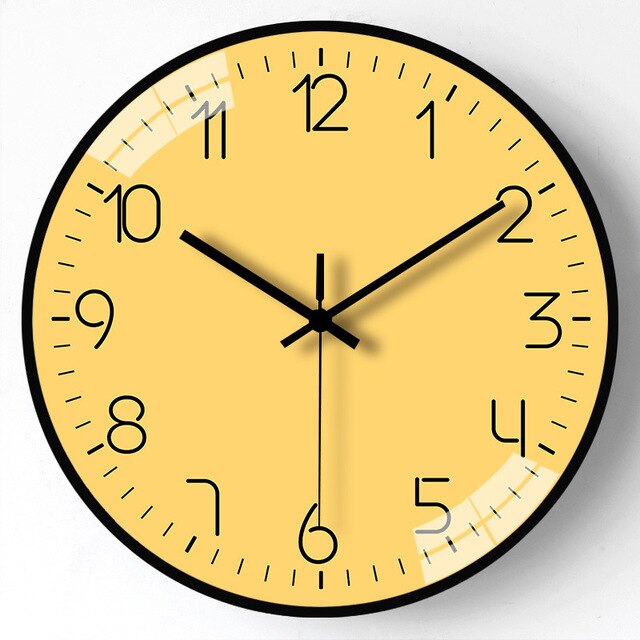 Modern Eco-Friendly Silent Wall Clock - Minimalist Design for Serene Home Décor