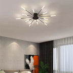 Modern Fireworks Ceiling Chandelier for Living Room – Stylish Metal Light Fixture