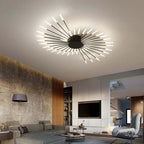 Modern Fireworks Ceiling Chandelier for Living Room – Stylish Metal Light Fixture