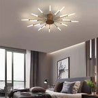 Modern Fireworks Ceiling Chandelier for Living Room – Stylish Metal Light Fixture