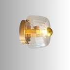Modern Glass Wall Lamp with Soft LED Lighting – Elegant Minimalist Sconce for Home Decor