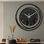 Modern Minimalist Wall Clock with Silent Quartz Movement – Scandinavian Design for Contemporary Interiors