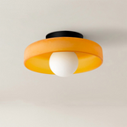 Modern Round Flush Mount Ceiling Light Fixture – Elegant Glass Design for Contemporary Spaces