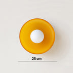 Modern Round Flush Mount Ceiling Light Fixture – Elegant Glass Design for Contemporary Spaces