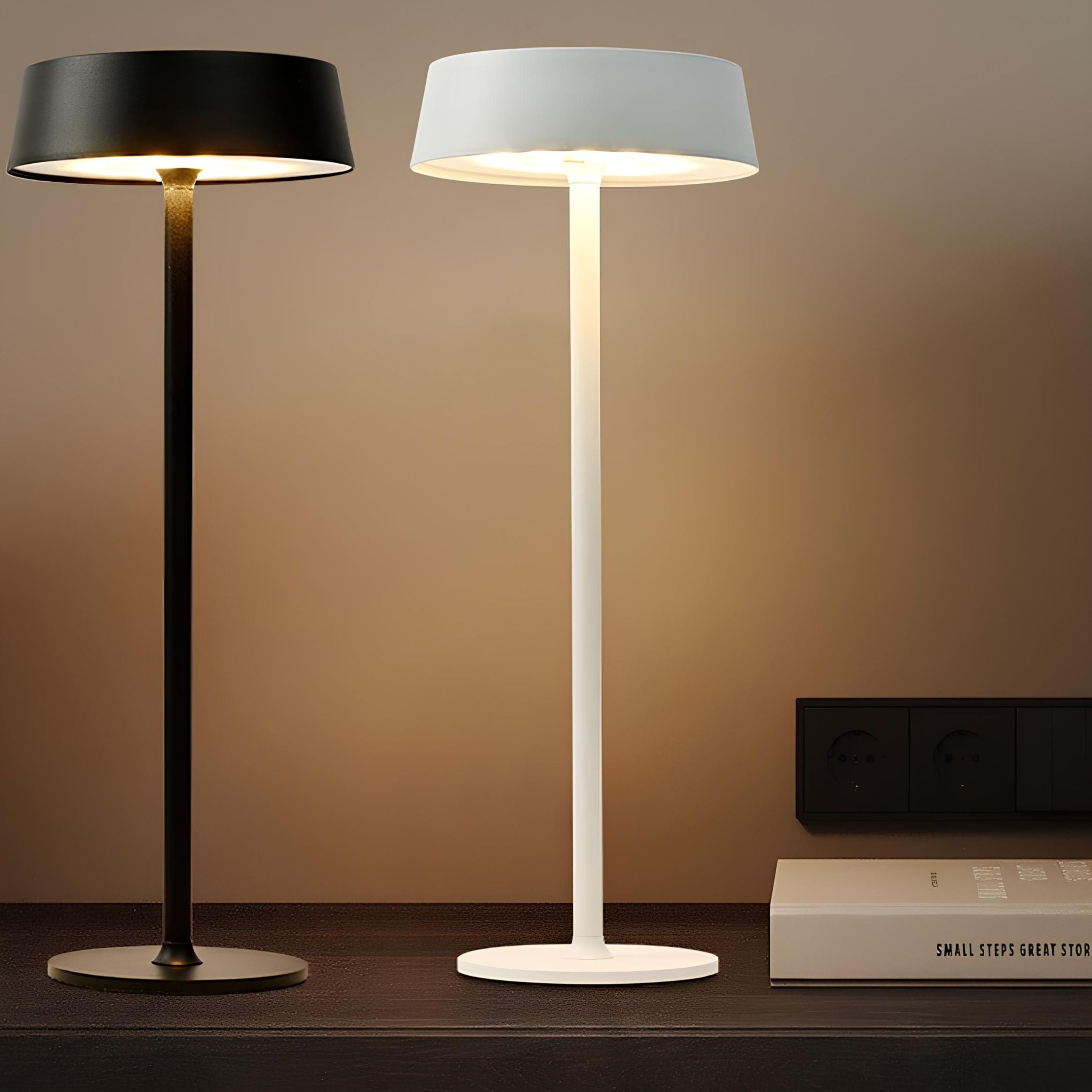 AuraBeam LED Table Lamp – Modern, Rechargeable & Dimmable