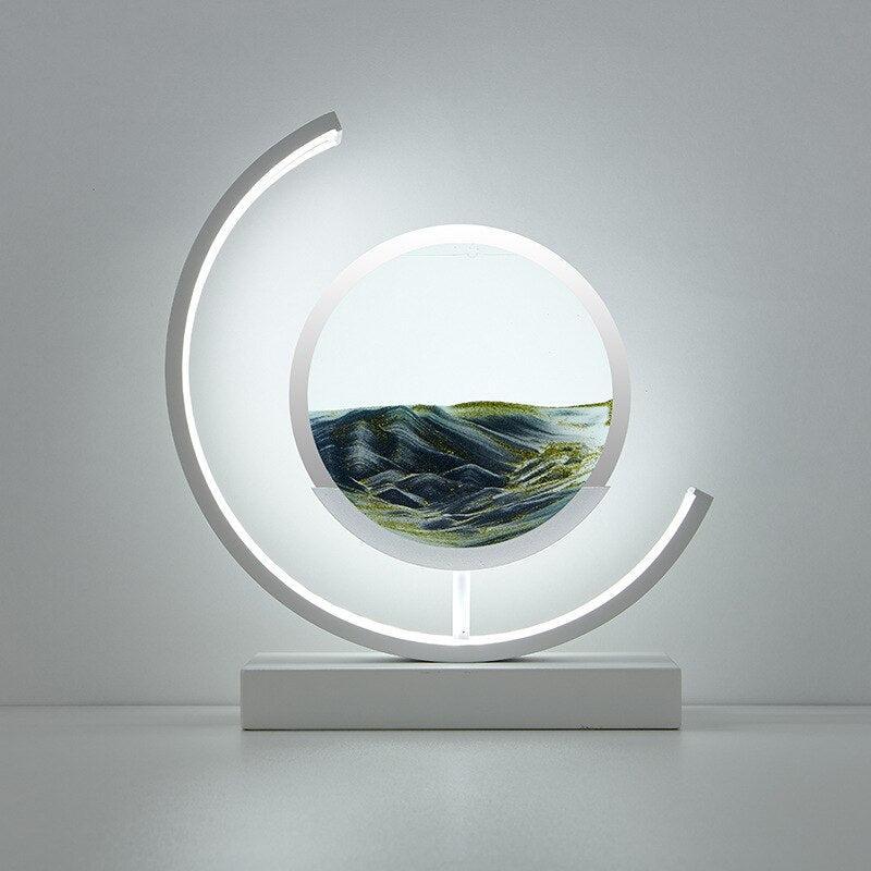 Quicksand Table Lamp with Unique Sand Mechanism and Soft LED Lighting – Tranquil Home Decor