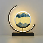 Quicksand Table Lamp with Unique Sand Mechanism and Soft LED Lighting – Tranquil Home Decor