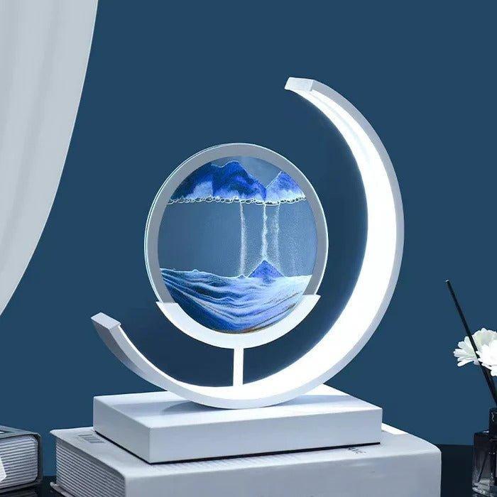 Quicksand Table Lamp with Unique Sand Mechanism and Soft LED Lighting – Tranquil Home Decor