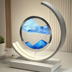 Quicksand Table Lamp with Unique Sand Mechanism and Soft LED Lighting – Tranquil Home Decor