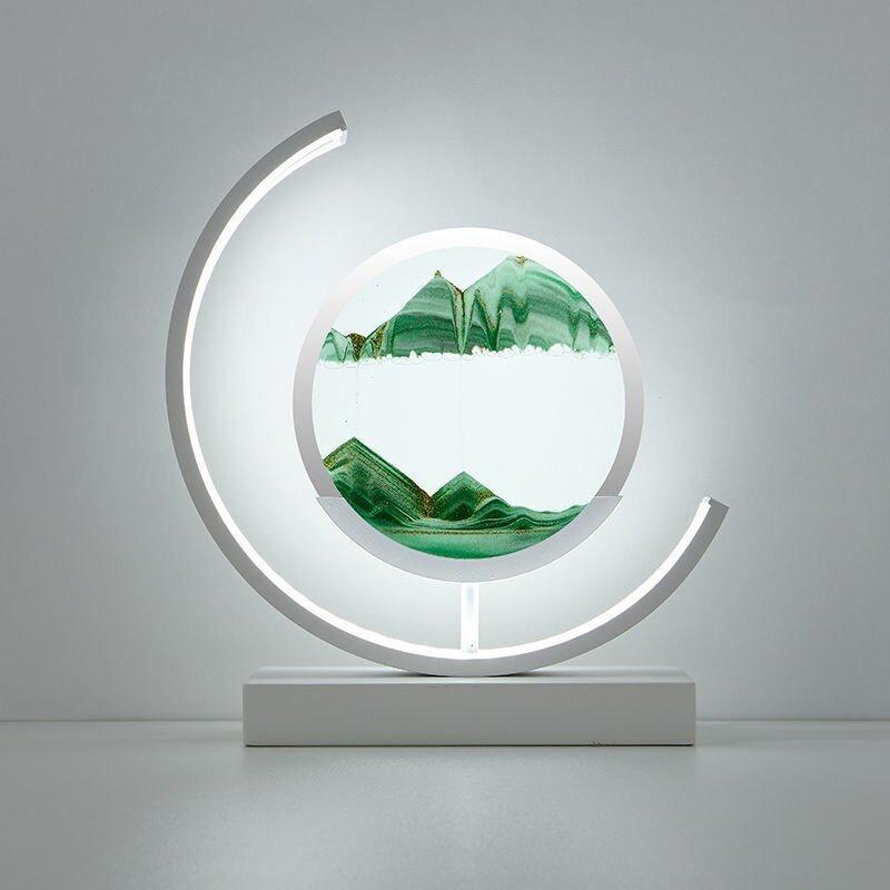 Quicksand Table Lamp with Unique Sand Mechanism and Soft LED Lighting – Tranquil Home Decor