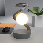 RadiantGlow Spiral Lamp – Touchless LED Light & Wireless Charger