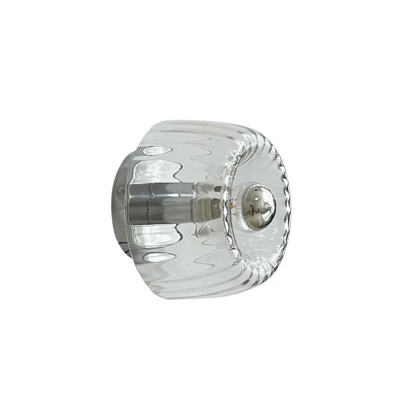 Nordic Retro Glass Wall Lamp – Elegant Wall Sconce for Bedroom and Corridor – Indoor Wall Lights with Warm Light