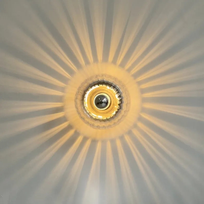 Nordic retro glazen wandlamp – elegante wandkandelaar voor slaapkamer en gang – binnenwandlampen met warm licht