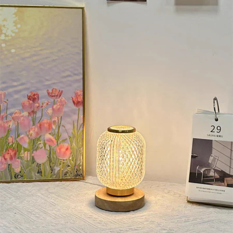 Stylish Nordic LED Table Lamp with Crystal Design – Dimmable and Energy Efficient