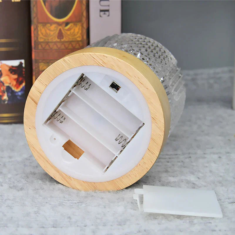 Stylish Nordic LED Table Lamp with Crystal Design – Dimmable and Energy Efficient